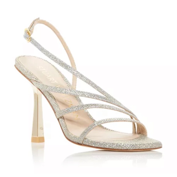 Stuart Weitzman Shoes - Stuart Weitzman Women’s Melodi Glitter High Heel Sandals Size: 38.5 8 B